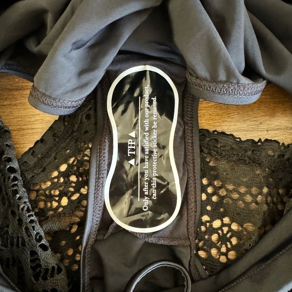 Women's Swim Shorts Lace Hollow Swimsuit Bottoms Mid Rise Board Shorts 2XL - Picture 4 of 10